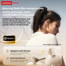 Lenovo 联想EA400-5.4蓝牙耳机：骨传导夹式设计，超长续航，IPX5级防水防汗，ENC智能通话降噪，骨传导无线耳机，开放式设计，长时间佩戴舒适 - 黑色 - 查看 5