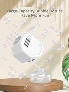 One-Click Bubble Blower, Easy Operation For Children, Automatic Bubble Blowing, Compact And Lightweight With Handle, Great Christmas Gift (Batteries And Bubble Solution Not Included) - Multicolor - View 11