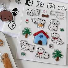 1 Sheet Cat Life Jelly Stickers, Cute 3D DIY Phone Case, Scrapbooking Stickers - Multicolor - View 13