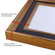 1 buc. Ramă foto retro în stil american vintage, culoare negru bronz, decor, colaj foto retro A4 de 6/7/8/10 inch, poate fi folosită ca decor pentru noptieră sau pentru agățat de perete - Cupru negru american - Vizualizare 7