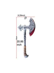 1pc Caribbean Pirate Axe Adult Toy, Halloween Costume Role Play Prop - Multicolor - View 8