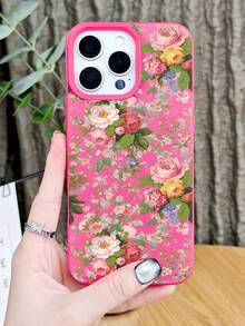 Floral Garden Bouquet Pattern Phone Case Cover With Colorful Roses Peonies Protective Design For Women Elegant Fashion Aesthetic Shockproof Scratch Resistant Compatible With Iphone 17Promax/17Pro/17AIR/17/16Promax/16Pro/16Plus/16/15Promax/15Pro/15Plus/15/14Promax/14Pro/14Plus/14/13Promax/13Pro/13/12Promax/12Pro/12/11Promax/11Pro/11/XSMAX/X/XS - Màu xanh Bạc hà - Xem 5