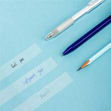 Set de cinta invisible de PVC Deli con dispensador, 1.8cm x 20y, cinta transparente para escribir y corrección de papelería - 1 set