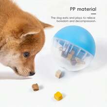 1pc Pet Treat Dispensing Rolling Toy, Interactive Dog Feeder Promotes Mental Stimulation And Dental Health, Training Snack Dispenser