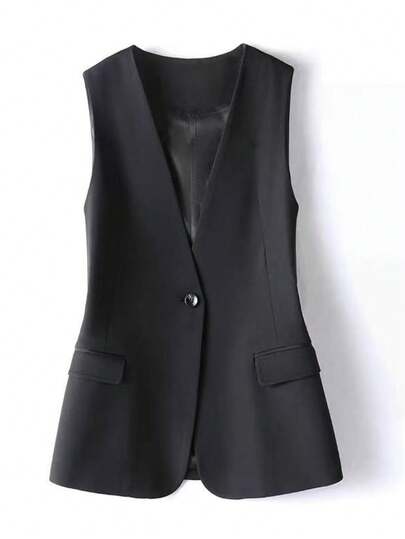 Damen Blazer Jacke, Neuer Herbst Revers Weste Jacke, einfarbig minimalistisch Lässig, Damen Revers einfarbig gefütterte Weste, Herbstbekleidung, Büromode, Damen Blazer, Business Anzug, einfarbige Tasche Vorderseite Knopf Büro, Damen Herbst locker geschnittene Blazer Jacke, Revers, Pendler Lässig schlank einfarbig Alles-passend Damen Blazer Jacke, Neue stilvolle elegante Bluse