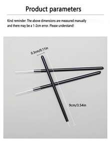 10pcs Disposable Eyeliner Brush, Lip Brush, Lip Liner, Makeup Eyeliner Brush, Lipstick Brush, Makeup Brushes For Women (Black & White) - Multicolor - View 8