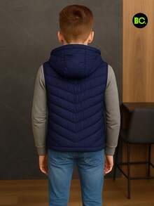 Big City Tween Boys Extended Size Tanks - Navy Blue - View 4