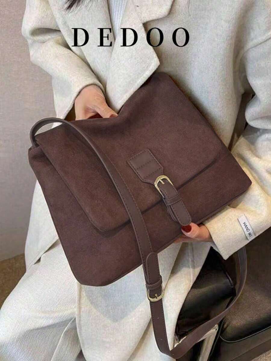 Duża pojemność, jednokolorowa torba na ramię, modna, idealna na rodeo