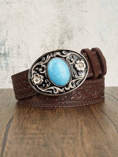 1 Stück westlich geprägter Vintage Gürtel für Frauen mit Drachen Muster in Türkis, Boho-Stil Gürtel, eleganter Damengürtel geeignet für Halloween, Herbst, Winter, Frühling, perfekt für S, Ball Partys (Gürtel für Damen, Gürtel, Gürtel, Herbst, Westernstil Gürtel)