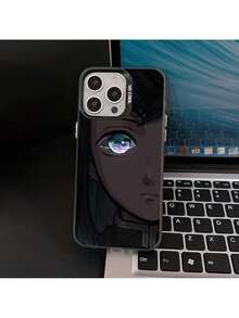 schneller EU-Versand (DE & ES)   16 15 14 13 12 11 Pro Max X XR XS MAX 8 7 Plus kompatible Halbgesicht Mädchen Anime Handyhülle stoßfest matte Rückseite - Durchscheinendes Silber - Übersicht 6