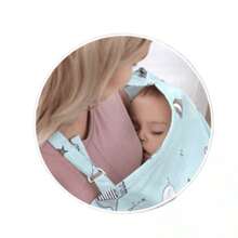 Nursing Cover - Korma Blue Elephant - 黑色 - 查看 5