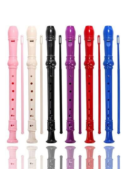2pcs Colorful 8-Hole Alto Recorder, Detachable Design With Cleaning Rod And Fingering Chart, Suitable For Beginners, Music Parties And Music Education. Made Of High-Quality ABS Material, With Long Service Life. Beautiful Tone, Ideal For Performance. The Alto Recorder Is Suitable For Classroom, Band, Stage Or Home Gathering. A Great Gift For Students And Beginners.