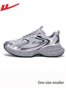 WARRIOR 1双女士休闲网面厚底运动鞋，轻便透气户外运动鞋