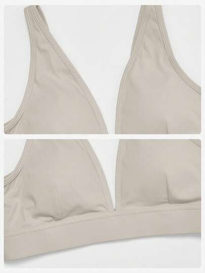 MFVIM Sports Set, Deep Neck Padded Wireless BH High Waist Flared Stretchy Pants, Slimming Wide Leg, Yoga, Pilates, Running, Com Tafel Skin Friendly Wear view 9