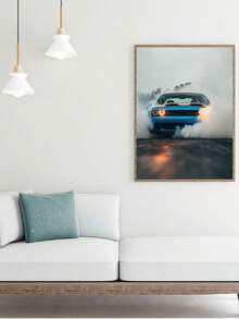 1pc Racing Car Posters Super Handsome Photos Car Canvas Painting Challenger Wall Art Aesthetic Cool Living Room Decoration Posters Canvas Painting Wall Arts Room Home Decoration Unframed - Multicolor - View 11