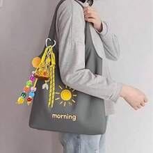 20 Stücke bunte Nylon-Seil Schlüsselanhänger Anhänger Bastelset, handgeflochtenes Seil DIY Anhänger Zubehör für Handtasche, Rucksack, Geldbörse Dekoration, perfekt für Weihnachten, Thanksgiving - Gemischte Farben - Übersicht 4