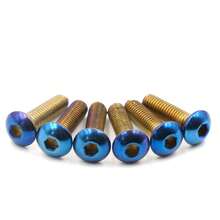6Pcs Steering Wheel Bolts M5*0.8*15mm Titanium Burnt Color Finish – Flat Head / Round Head Options - 6 Round Heads - View 5