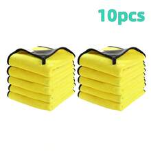 3pcs/10pcs Car Wash Microfiber Towel Car Cleaning Drying Cloth Car Care Cloth Detailing Car WashTowel 30cm*30cm