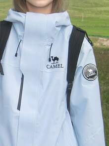 CAMEL CROWN Men's Outdoor Shell Jacket Autumn/Winter Champion: Kai Jia ICON Goose Down Liner Shell Jacket Three-In-One Waterproof Outerwear - Distant Mountain Blue - View 3