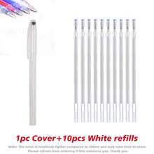 Set de 10 bolígrafos mágicos borrables con calor, bolígrafos de tela sensibles a la temperatura que desaparecen, accesorios de marcado y etiquetado para costura y manualidades DIY