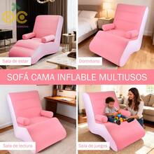 Sofá Hinchable Relajado, 1 Pieza Sofá Inflable, Silla Tumbona Para Viajes Al Aire Libre, Camping, Picnic Y Playa, Silones Inflables Para Sala De Estar De Interior Con Reposabrazos, Silla De SalóN CóModa En Forma De S, Gruesa Y PortáTil Para BalcóN, Dormitorio Y Sala De Estar. SillóN Inflable Extra Grande, Sofá De Aire, Hamaca, PortáTil, Impermeable Y A Prueba De Fugas - Adecuado Para Actividades Al Aire Libre, Silla De Cubierta Hinchable Con Respaldo Acolchado, Sofá Hinchable Apto Para Uso En Interiores Y Exteriores, Terraza Del Hogar, JardíN, Piscina, Campamento - Rosa - Ver 7