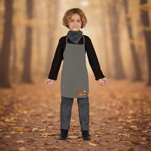 KIWI Kastanien Kostüm für Kinder, traditionelles und authentisches Kostüm mit Schürze, Hut und karierten Hosen, ideal für Herbstfeiern, Magosto und Schulveranstaltungen - Verschiedenfarbig - Übersicht 1