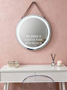 1/2 件装“有你，世界更美好”励志语录贴纸套装 – 自粘乙烯基贴纸，适用于镜子、汽车和家居 | 车辆和生活空间励志装饰 - 彩色 - 查看 3