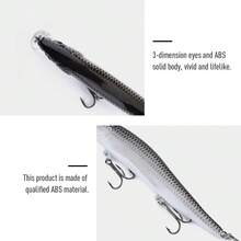 VGEBY Señuelos de Pesca Minnow, Trajes de baño Duros de Pesca Artificial para Trucha Perca Baja(14 * 4 * 3cm-UNA) Cebo Para Peces Anzuelos Para Pesca - 1 - Ver 4