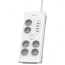 PHILIPS Adaptateurs et multiprises - Blanc - Voir 1