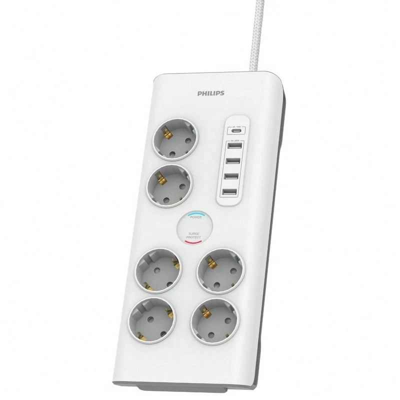 PHILIPS Adaptateurs et multiprises - Blanc - Voir 1