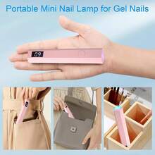 Portable Nail Dryer, USB Mini Nail Dryer Lamp, 180mAh Battery UV LED Nail Lamp, Suitable For Curing All Nail Gels, Applicable For Home Nail Salon - 彩色 - 查看 9