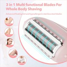 1pc Women's Electric Shaver, Rechargeable Wet & Dry Use, Suitable For Bikini Area, Underarms, Face, Legs, Arms And Body - Multicolor - View 5