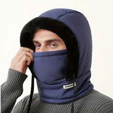 Gorro cálido de invierno para hombres y mujeres, protección para los oídos para ciclismo de otoño e invierno con terciopelo grueso para protección el frío LAR5 - Caqui - Ver 1