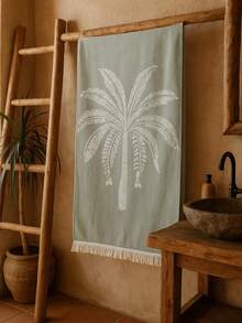 Made In Turkey - Bath Towel | Turkish Cotton | Soft, Lightweight & Quick-Drying | 70x150 Cm | - Mint Green - View 2