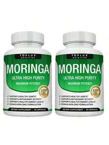 Selling Fast!Moringa Capsules 1200mg - Pure Moringa Powder For Immune, Gut Health 90 Capsules. Women's Health. - 2 - View 9