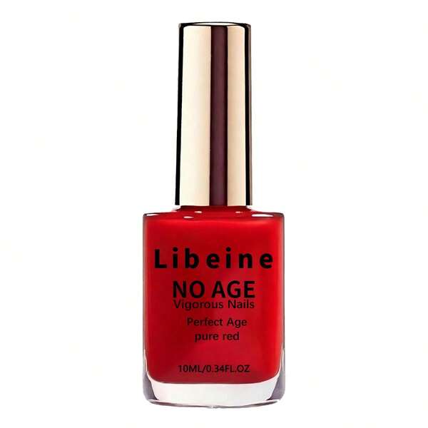 LIBEINE Red Nail Polish Protein Strengthener, Creates Natural Healthy Red Nails, Long-Lasting Quick-Drying, Provides Nail Shine, Protects Nails