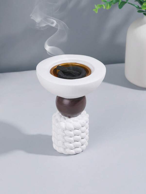 1 Piece/1 Set Modern Solid-Color Resin Cylinder Incense Burner, Which Combines The Functions Of An Exquisite And Stylish Bakhoor Burner And A Minimalist Bakhoor Holder. Arabic Incense Holder,Mabkhara,Aromatherapy Burner,Suitable For Middle Eastern Decoration, It Provides Optional Lid Incense Burner Decoration In Light Luxury, Noble And Elegant Styles.