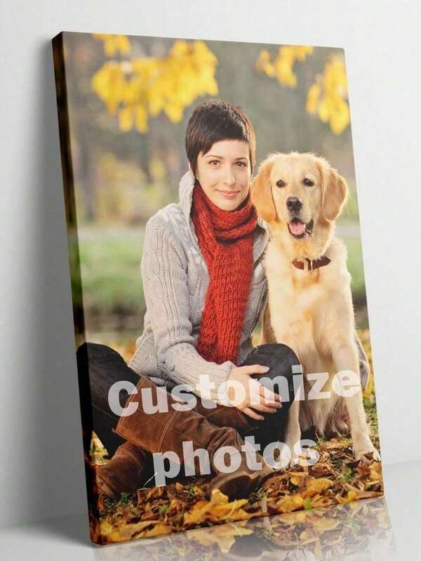 Customized Photo Wall Art For Home And Office Decor, Suitable For Bedroom, Living Room, Dining Room, Seasonal Display, Family Portrait Art, Family Portrait Cartoon Game Canvas Material, Multifunctional, Decorative, Reusable, Exquisite, Fashionable, High Quality, Colorful, Modern, Customized, Personalized, Unique, Christmas Decoration