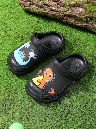 Sandálias Infantis Leves, Confortáveis e Macias de EVA, Casuais, Cartoon, para Uso Externo e Praia