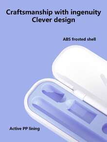 1pc Apple Pencil Storage Box, Compatible With 1st And 2nd Generation, Includes Adapter And Tip Cover, Portable - Multicolor - View 9