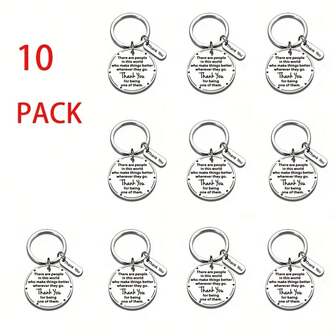 1pc/10pcs Thank You Keychain Gifts, May You Be Proud Of The Work You Do Key Chain Appreciation Gift For Women Men Leaving Retirement Gifts For Colleague Teachers Nurse Gifts