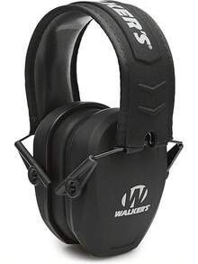 Walker's Slim Passive Earmuff Hearing FDE Come And Take It - Compact Passive - Black - View 1