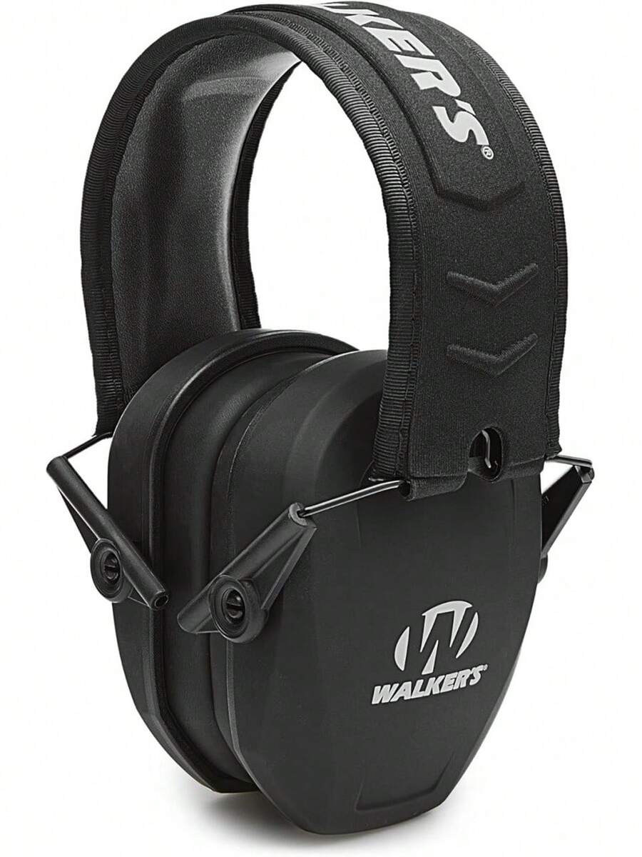 Walker's Slim Passive Earmuff Hearing FDE Come And Take It - Compact Passive - Black - View 1
