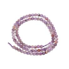 1pc Natural Amethyst Beaded Strand, 4/6/8/10/12mm Fashionable Handmade DIY Loose Beads, Suitable For Bracelet, Necklace, Jewelry, Phone Chain, Key Chain, Wholesale Beads
