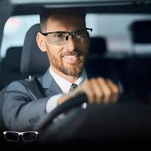 1 Piece Smart Photochromic Polarized Sports Sunglasses Suitable For Driving, Cycling, Skiing, Golf, Running, Cycling And Fishing - 黑色 - 查看 10