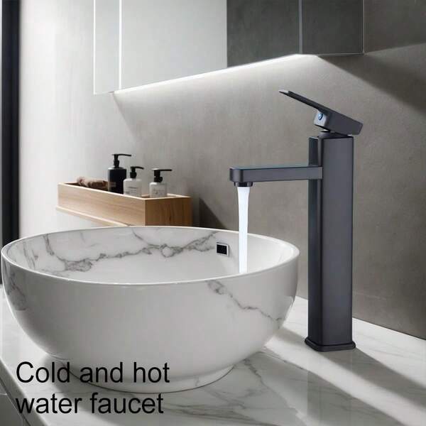 4-Inch Widespread Bathroom Faucet, Modern Bathroom Sink Faucet With Ceramic Valve Core, Water-Saving, Includes Installation Accessories, Single Hole Countertop Basin Mount, Titanium Alloy Coating Anti-Fingerprint, Elevates Bathroom Decor