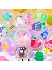 20/30/50 piezas Mini juguetes tipo cápsula Kawaii adorables, perfectos para compartir en fiestas, regalos de Acción de Gracias o Navidad, estilo aleatorio