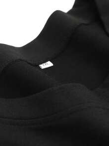 2025 New Women's Hoodie, White, Oversized, Heavyweight, American Style, Lightweight, Loose Fit, Perfect For Spring And Autumn, Student Style, Popular, Casual Fashion, Essential For Everyday Outfits - Negro - Ver 3