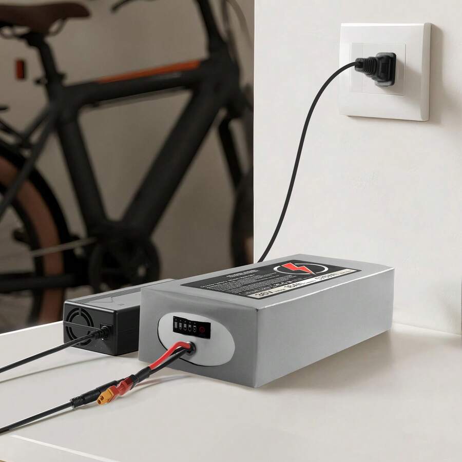 36V Electric Scooter Battery, 16Ah, Ebike Lithium Battery Pack With 30A BMS, Charger, T-Plug Expansion Cable, 500+ Cycles, Compatible With 2880W Motors, For Electric Bikes Bicycles, Scooters - 查看 1