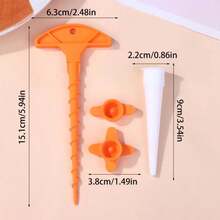 1 Juego de tapa de sellado de pegamento de vidrio y plástico, boquilla de pistola selladora para dragado, utiliza esta tapa para evitar que el secado rápido de los tubos centrales - A3 - Ver 12